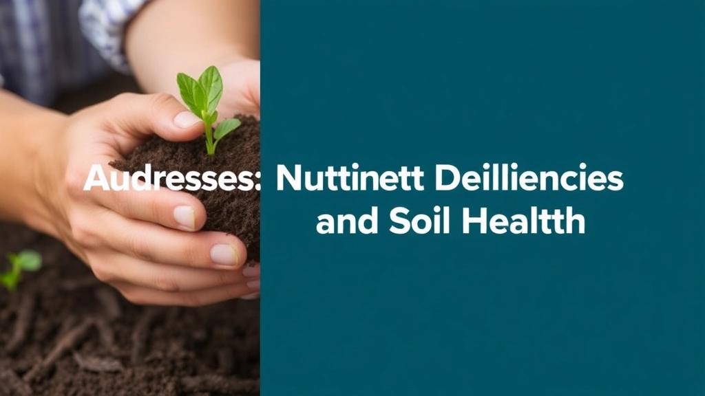 Addressing Nutrient Deficiencies and Soil Health