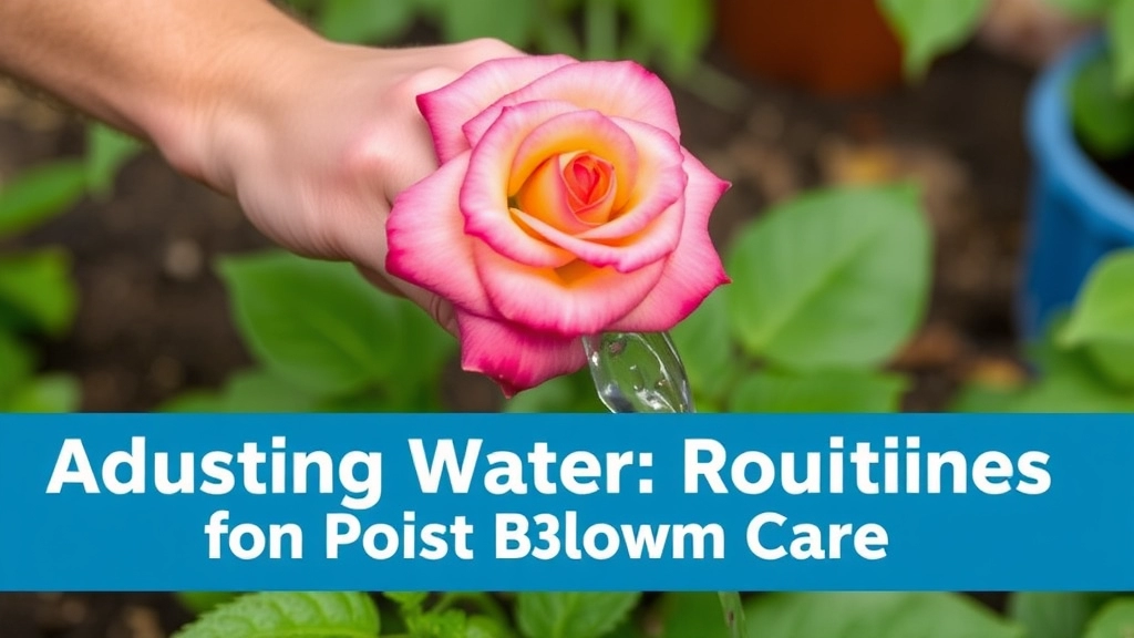 Adjusting Watering Routines for Post-Bloom Care