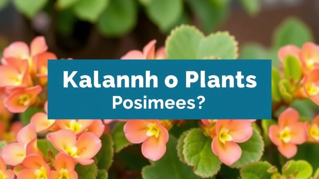 Are Kalanchoe Plants Poisonous to Pets and Humans?