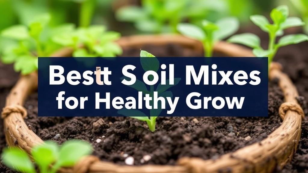 Best Soil Mixes for Healthy Growth