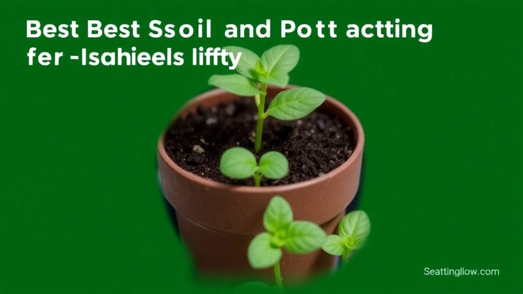 Best Soil and Potting Practices for Healthy Growth