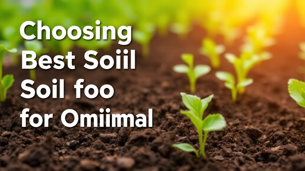 Choosing the Best Soil for Optimal Growth