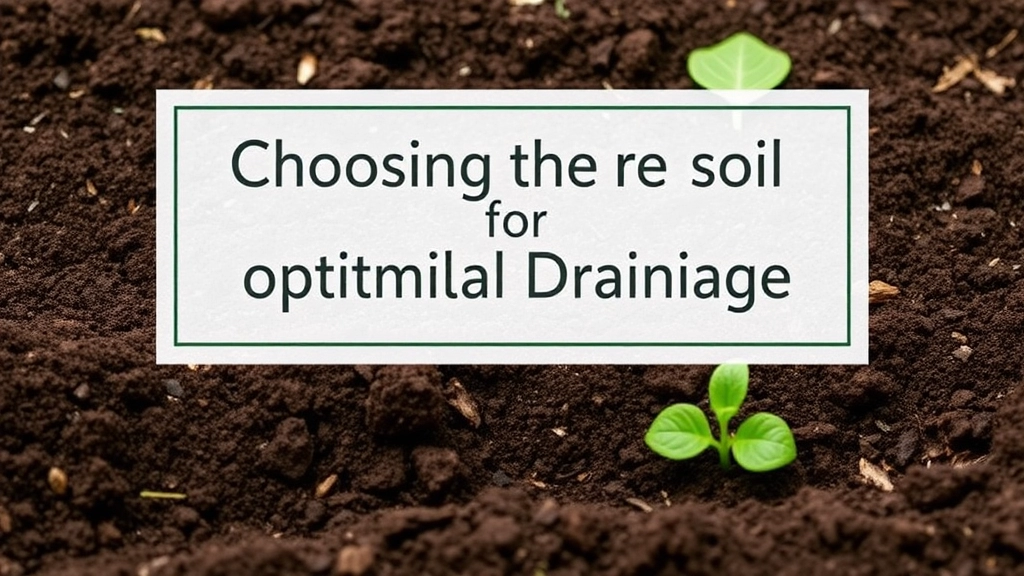 Choosing the Right Soil for Optimal Drainage