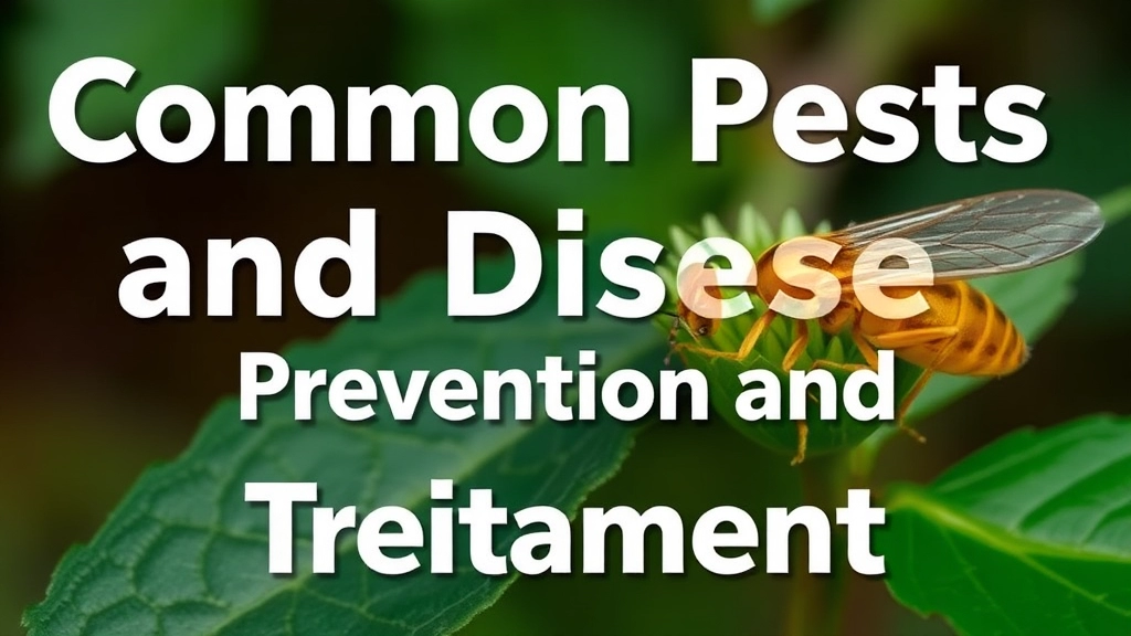 Common Pests and Diseases: Prevention and Treatment