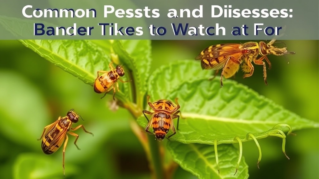 Common Pests and Diseases to Watch Out For