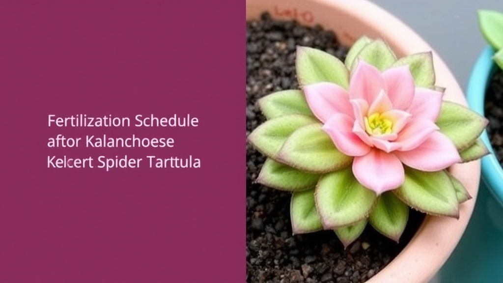 Fertilization Schedule and Recommendations for Kalanchoe 'Spider Tarantula'