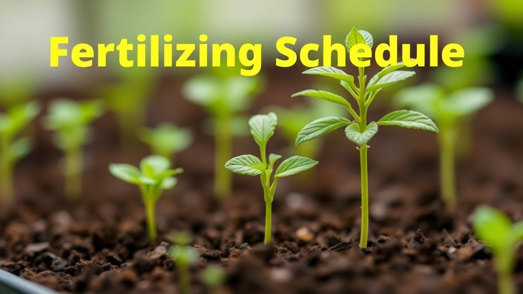 Fertilizing Schedule for Healthy Growth