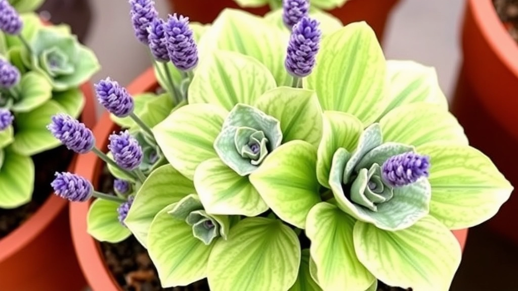 Ideal Potting and Repotting Practices for Variegated Lavender Scallops