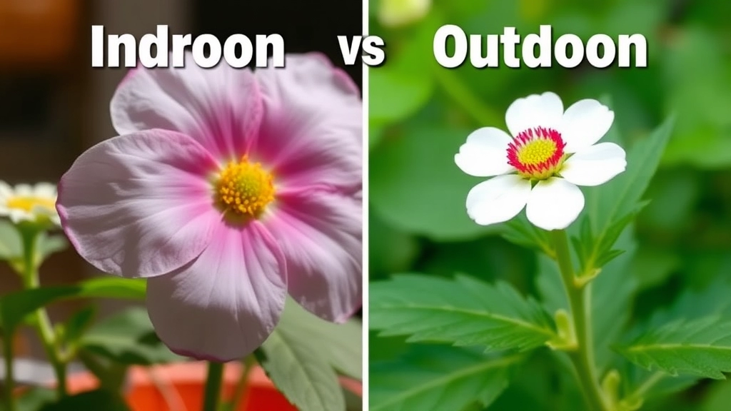 Indoor vs Outdoor Growth of Flower Dust Plant