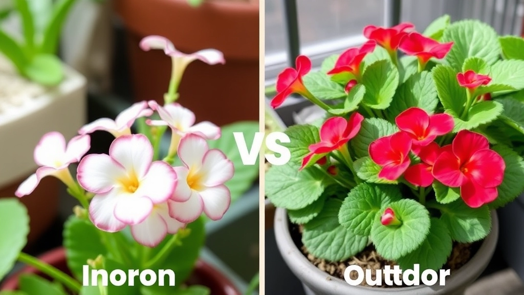 Indoor vs. Outdoor Kalanchoe Growing Conditions