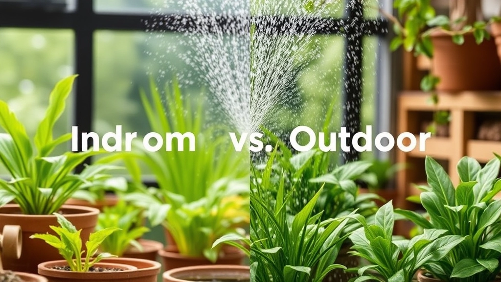 Indoor vs. Outdoor Watering Practices