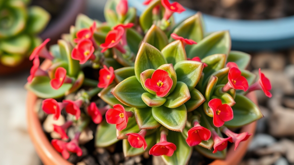 Kalanchoe Succulent With Red Flowers: Care & Tips