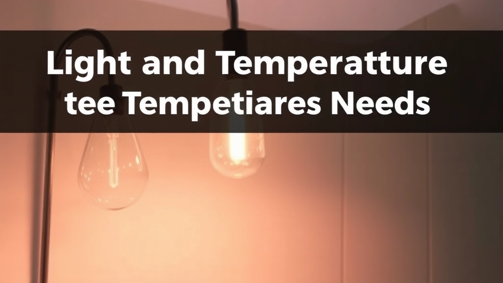 Light and Temperature Needs