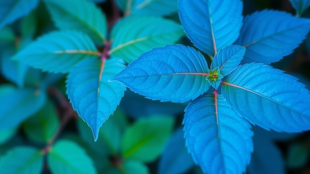 Light and Temperature Needs for Vibrant Blue Leaves