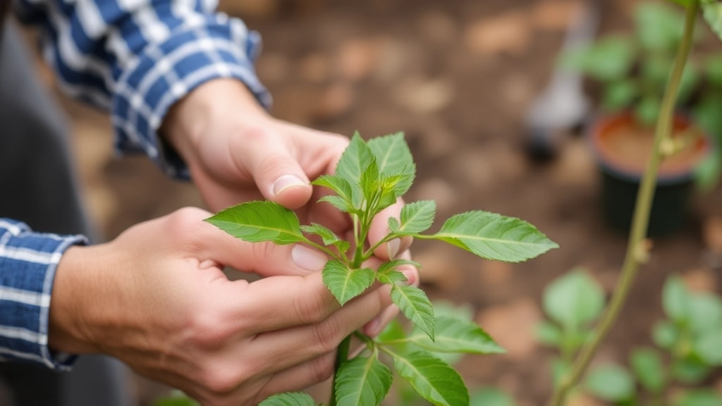 Pinching Back Stems to Promote Bushier Growth