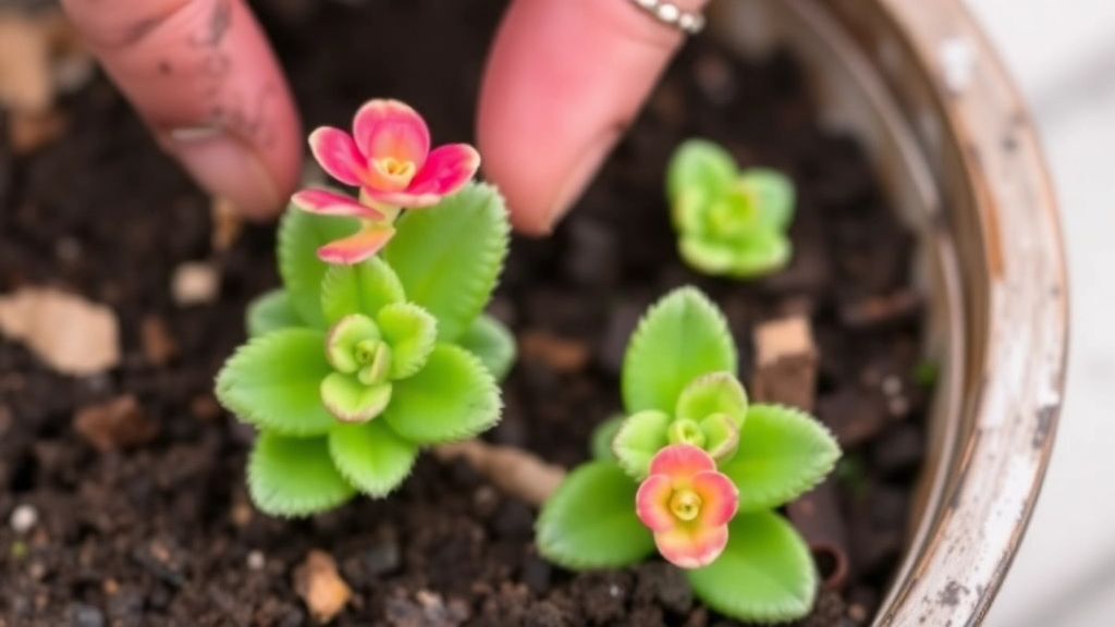 Planting Kalanchoe Leaf Cuttings in Soil