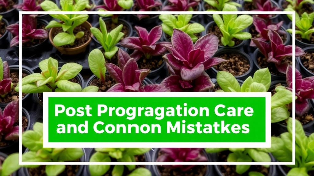 Post-Propagation Care and Common Mistakes to Avoid