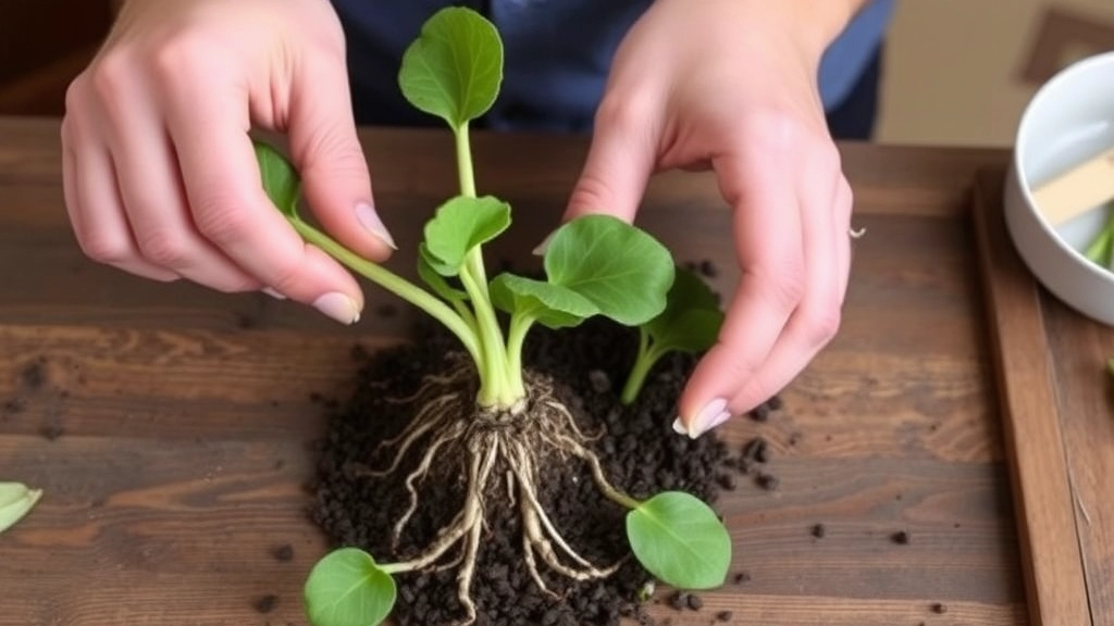 Preparing Leaf Cuttings for Rooting