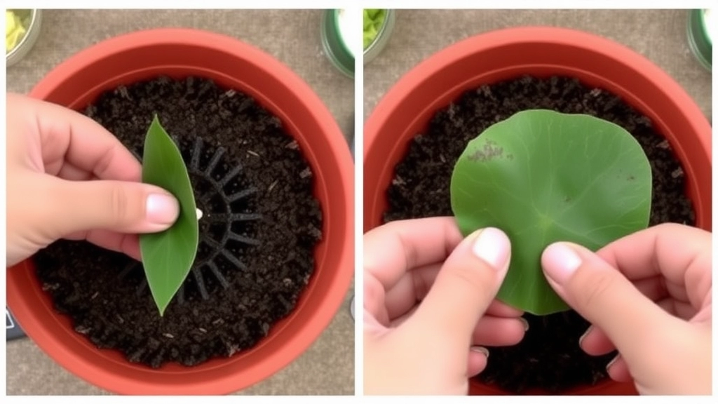 Preparing the Leaves for Propagation