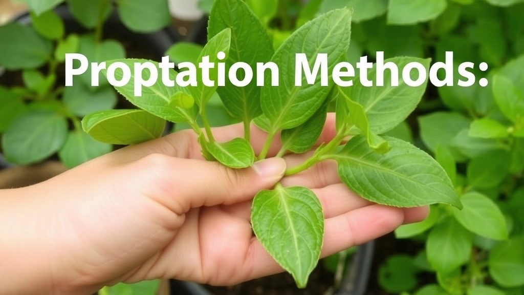 Propagation Methods: Leaf Cuttings and More