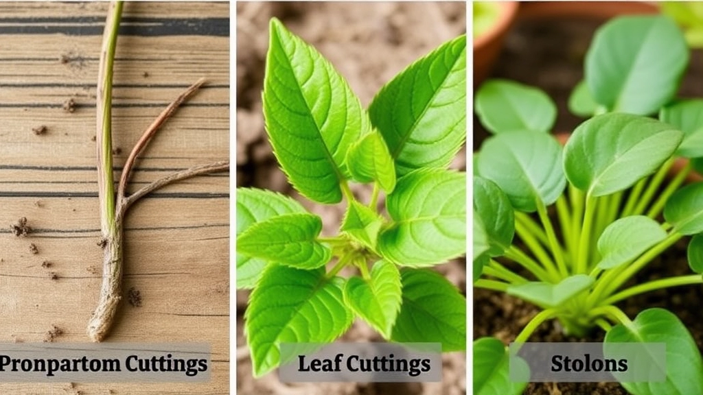 Propagation Methods: Stem Cuttings, Leaf Cuttings, and Stolons