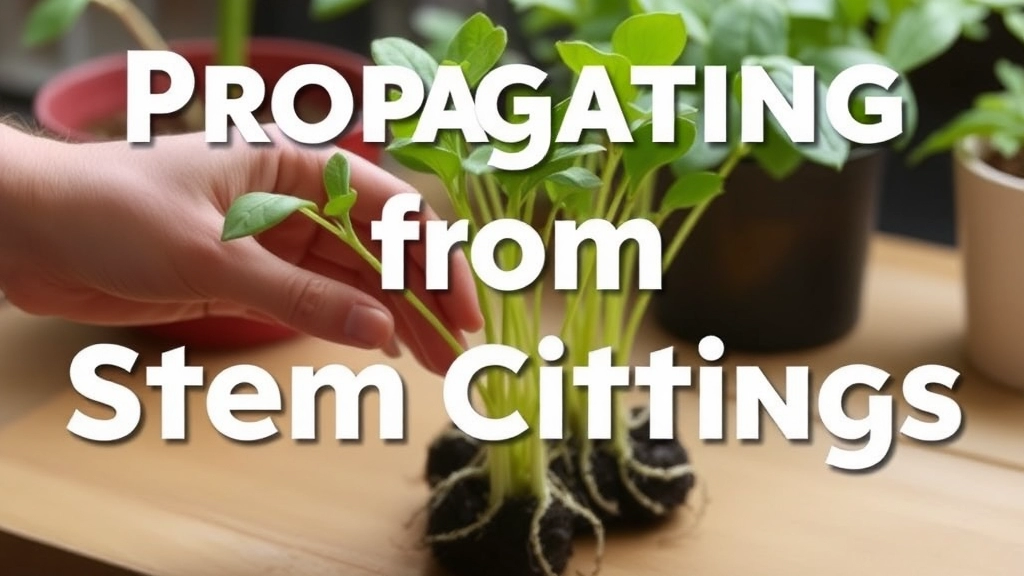 Propagation from Stem Cuttings