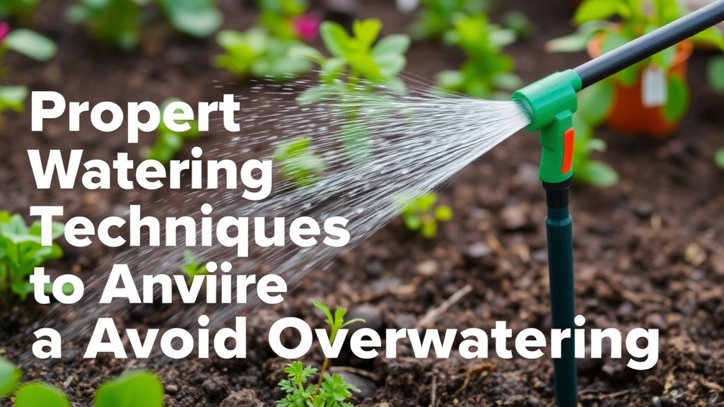 Proper Watering Techniques to Avoid Overwatering