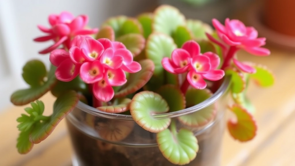 Rooting Kalanchoe Cuttings in Water