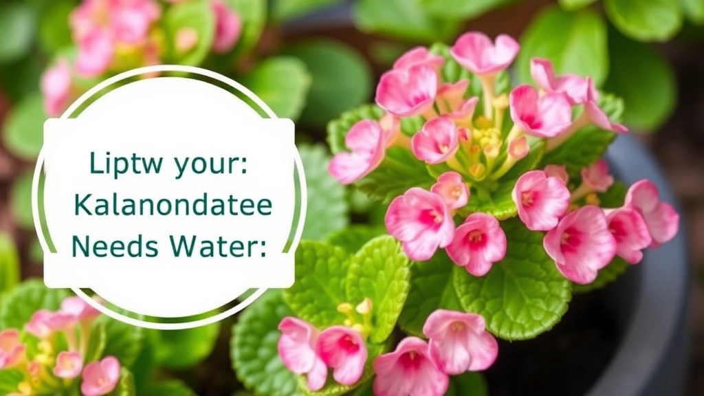 Signs Your Kalanchoe Needs Water