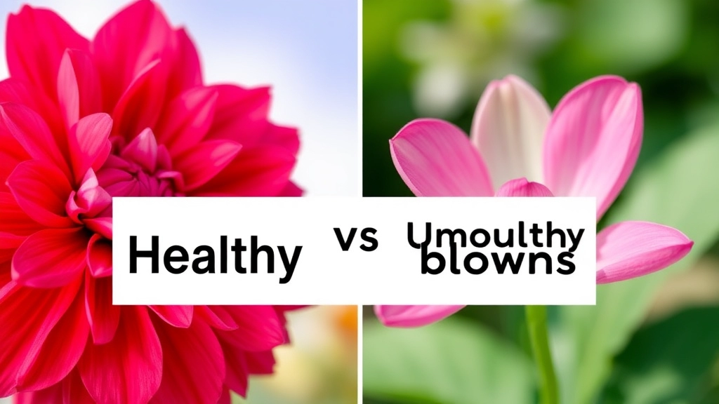 Signs of Healthy vs. Unhealthy Blooms