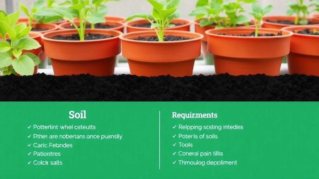 Soil and Potting Requirements