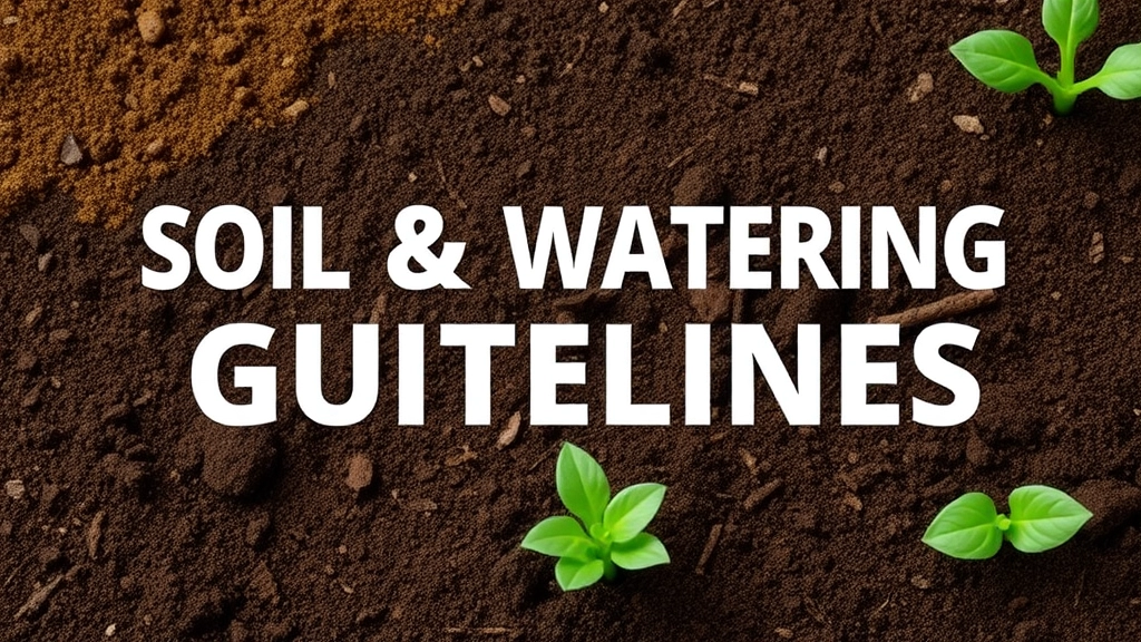 Soil and Watering Guidelines