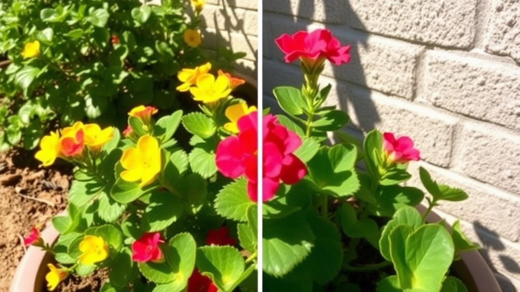 Sunlight and Shade Balance for Kalanchoe in Texas