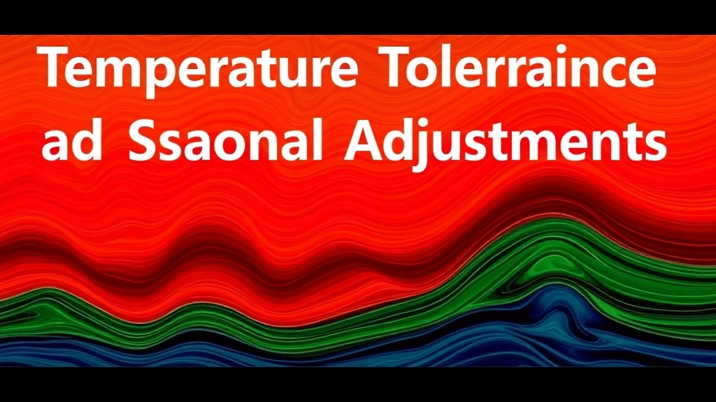 Temperature Tolerance and Seasonal Adjustments