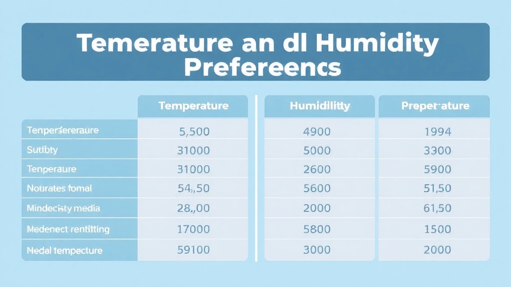 Temperature and Humidity Preferences