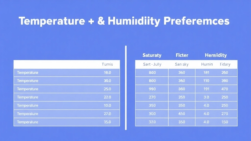 Temperature and Humidity Preferences