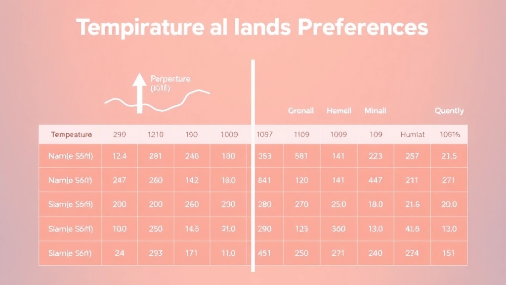 Temperature and Humidity Preferences