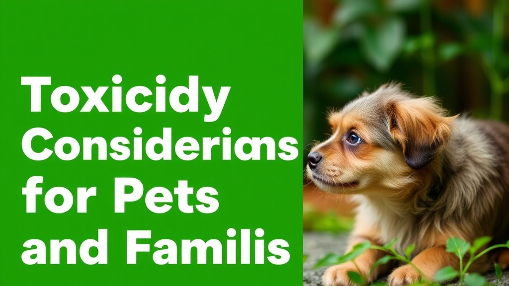 Toxicity Considerations for Pets and Families