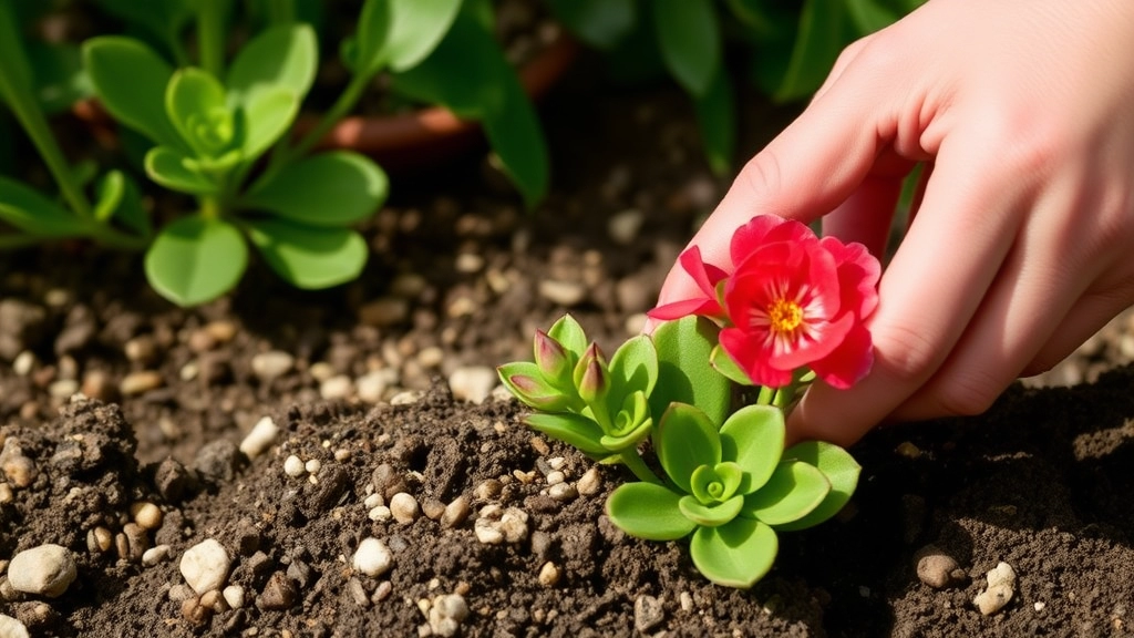 Transitioning the Kalanchoe Cutting from Water to Soil