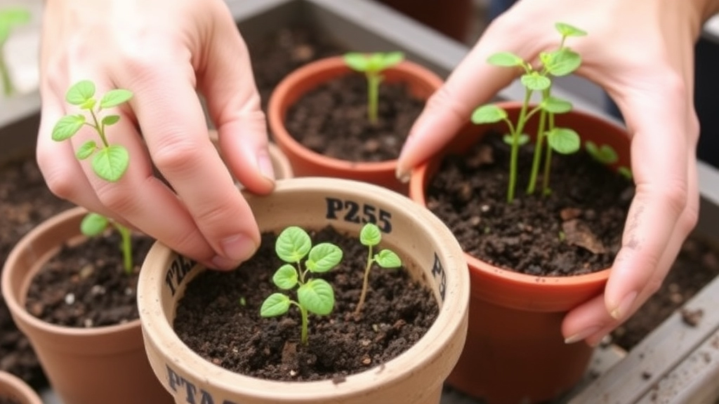 Transplanting Seedlings to Larger Pots