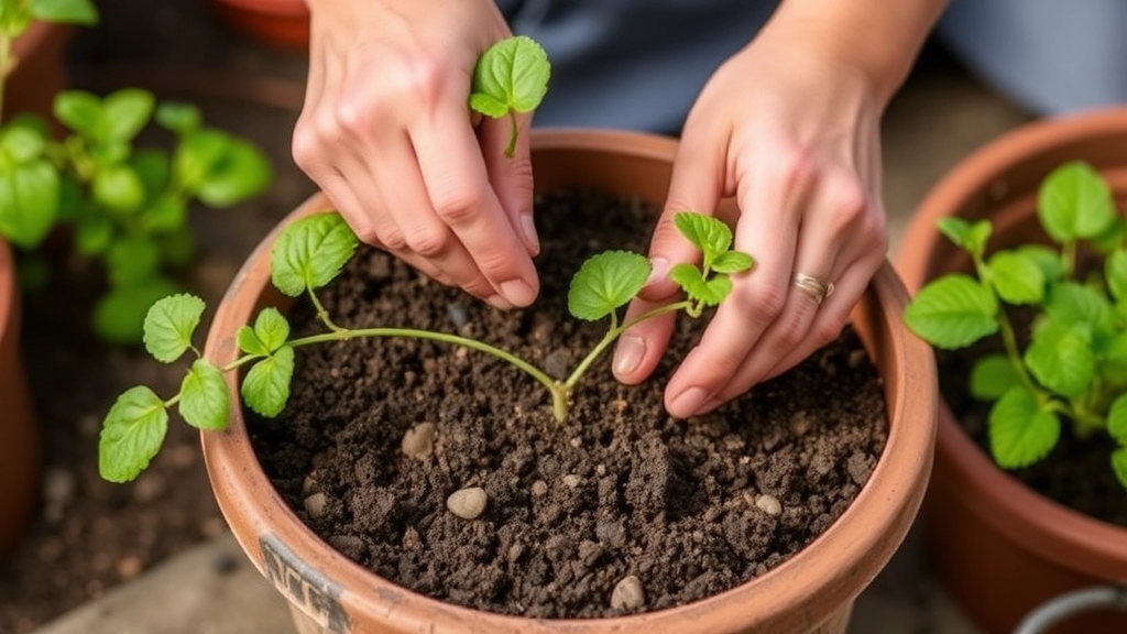 Transplanting to a Larger Pot