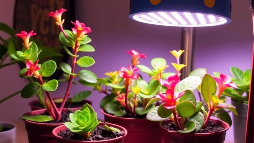 Using Grow Lights for Indoor Kalanchoe Plants