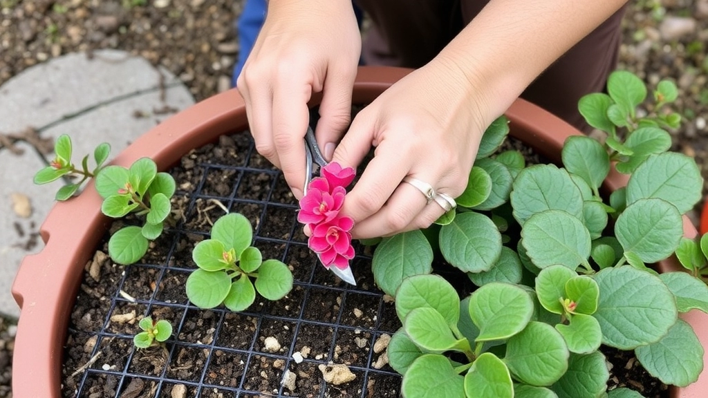 VI. Planting the Kalanchoe Cutting