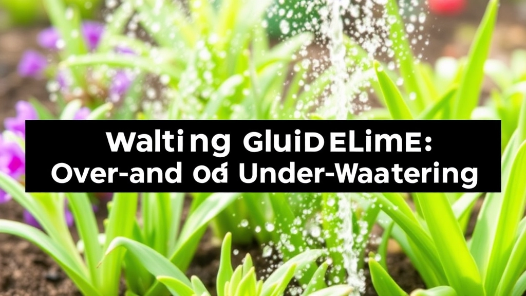 Watering Guidelines: Avoiding Over- and Under-Watering