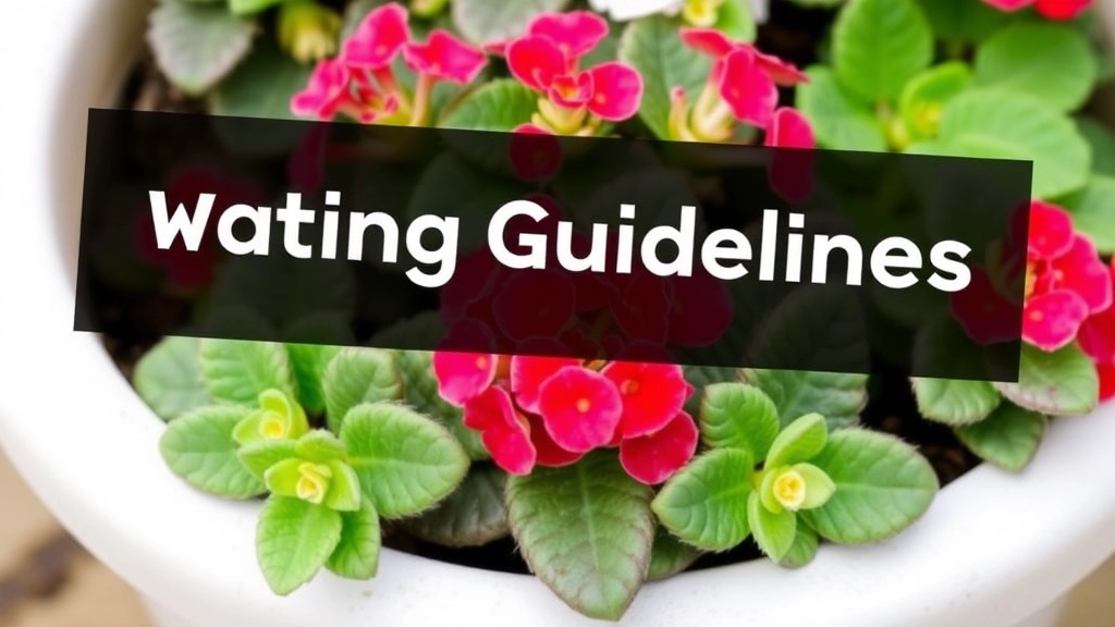 Watering Guidelines for Kalanchoe Flapjack Varieties