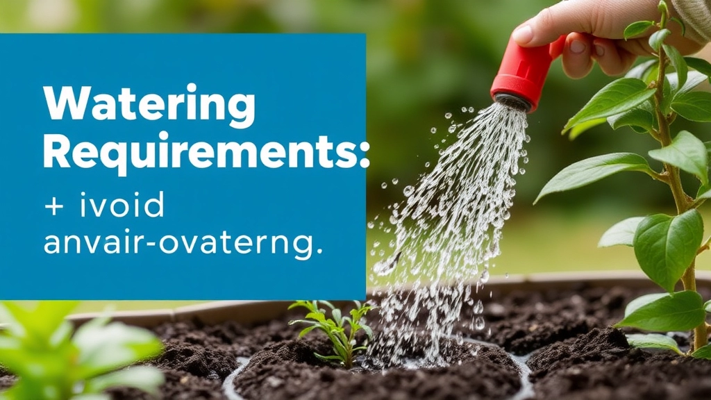 Watering Requirements: Avoid Overwatering