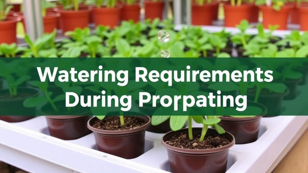 Watering Requirements During Propagation