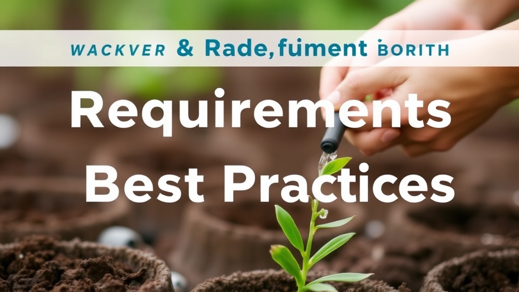 Watering Requirements and Best Practices