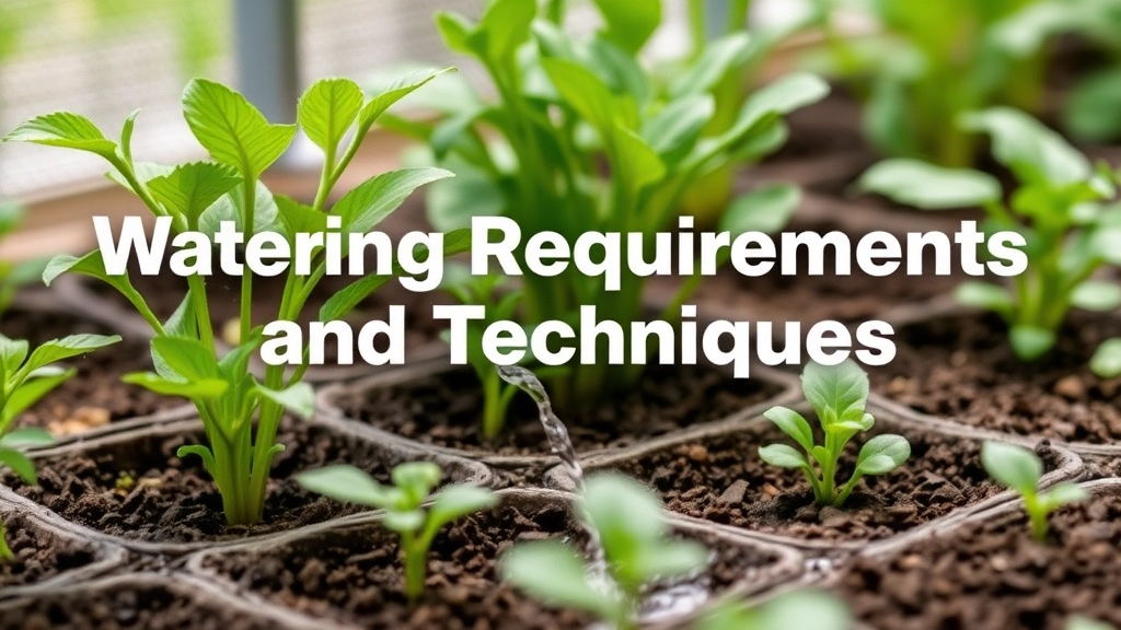 Watering Requirements and Techniques