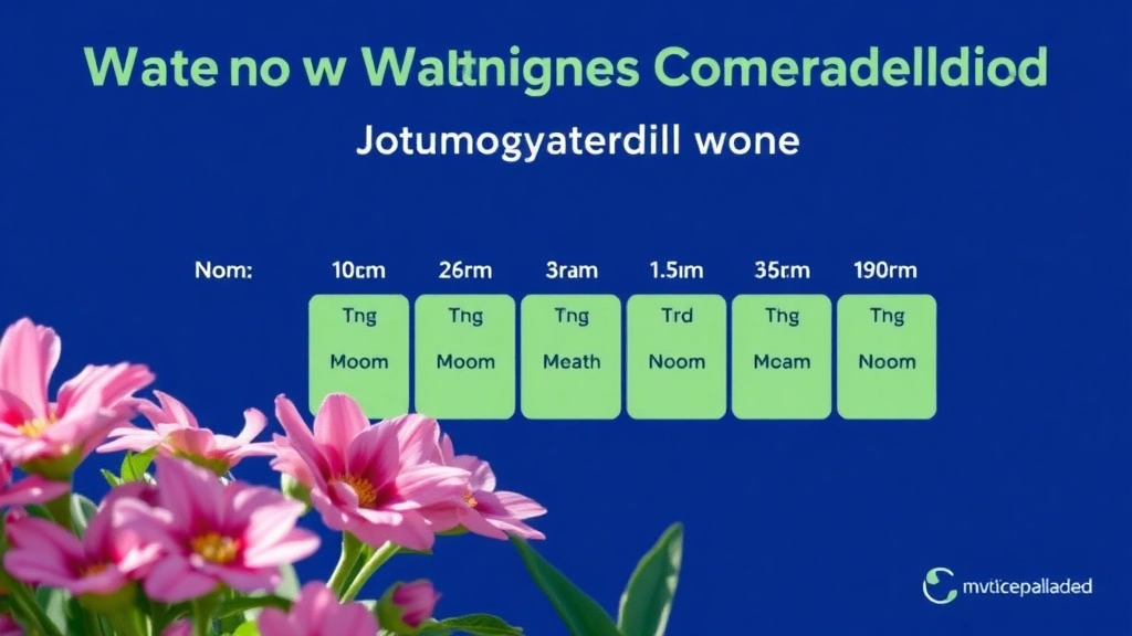 Watering Schedule for Maximum Bloom